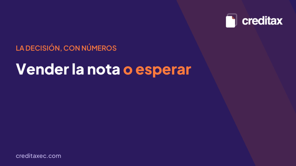 Vender la nota de crédito